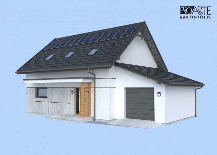 MONZA OZE -  projekt dostępny wyłącznie u nas, dom dający niezależność, energooszczędny